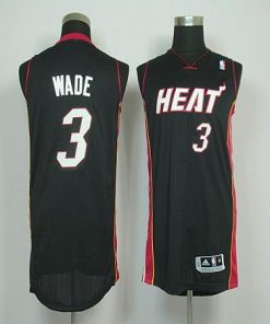 Revolution 30 Heat #3 Dwyane Wade Black Stitched NBA Jersey