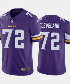 Men's Minnesota Vikings #72 Ezra Cleveland 2020 Purple Vapor Untouchable Limited Stitched NFL Jersey