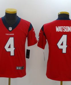 Youth Houston Texans #4 Deshaun Watson Red Vapor Untouchable Limited Stitched NFL Jersey