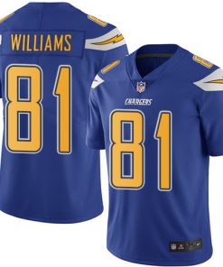Men's Los Angeles Chargers # 81 Mike Williams  Blue Vapor Untouchable Limited Stitched NFL Jersey