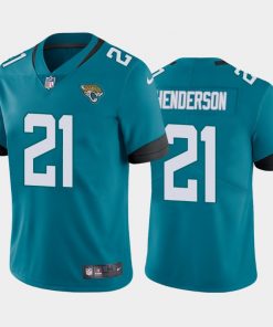 Men's Jacksonville Jaguars #21 C.J. Henderson 2020 Teal Vapor Limited Stitched NFL Jersey