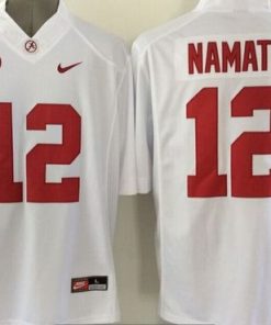 Crimson Tide #12 Joe Namath White Stitched NCAA Jersey