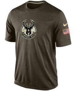 Men's Milwaukee Bucks Salute To Service Nike Dri-FIT T-Shirt