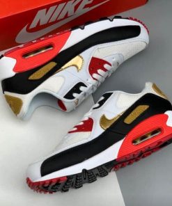 Men's Running weapon Red Air Max 90 Shoes 080546543saef