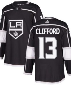 Men's Los Angeles Kings #13 Kyle Clifford Black Stitched NHL Jersey