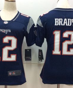 Women's Nike New England Patriots #12 Tom Brady Navy Blue Untouchable Limited Stitched NFL Jersey