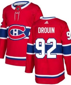 Men's Adidas Montreal Canadiens #92 Jonathan Drouin Red Stitched NHL Jersey