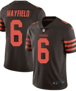 Men's Browns #6 Baker Mayfield  Brown  Color Rush Limited Stitched NFL Jersey