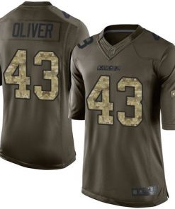 Nike Chargers #43 Branden Oliver Green Men's Stitched NFL Limited Salute to Service Jersey