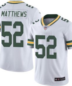 Nike Packers #52 Clay Matthews White Men's Stitched NFL Limited Rush Jersey