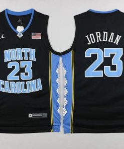 North Carolina #23 Michael Jordan Black Basketball Stitched NCAA Jersey