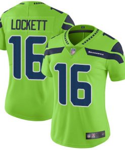 Women's Seattle Seahawks #16 Tyler Lockett Green Untouchable Limited Stitched NFL Jersey