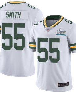 Men's Green Bay Packers #55 Za'Darius Smith White Super Bowl LIV Vapor Untouchable Stitched NFL Limited Jersey