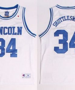Lincoln He Got Game #34 Jesus Shuttlesworth White Stitched Basketball Jersey