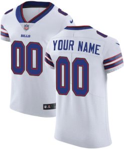 Men's Buffalo Bills White Vapor Untouchable Custom Elite NFL Stitched Jersey