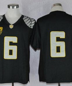 Ducks #6 Charles Nelson Black Limited Stitched NCAA Jersey