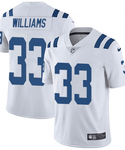 Men's Colts #33 Jonathan Williams White Vapor Untouchable Limited Stitched NFL Jersey