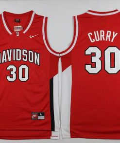 Wildcats #30 Stephen Curry Red Basketball Stitched NCAA Jersey