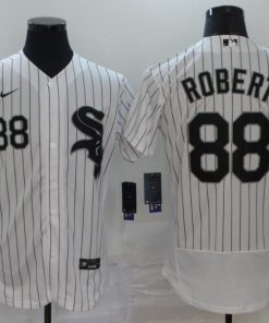 Men's Chicago White Sox #88 Luis Rober White Flex Base Stitched MLB Jersey