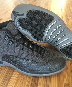 Running weapon Cheap China Air Jordan 12 Wool Retro Women Ash Grey