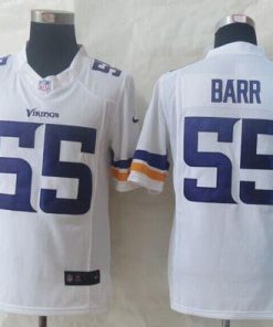 Nike Vikings #55 Anthony Barr White Men's Stitched NFL Limited Jersey