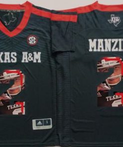 Aggies #2 Johnny Manziel Black Player Fashion Stitched NCAA Jersey