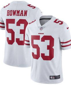 Men's San Francisco 49ers #53 NaVorro Bowman Nike White Vapor Untouchable Limited Stitched NFL Jersey