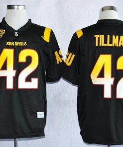 Sun Devils #42 Pat Tillman Black Stitched NCAA Jersey