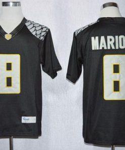Ducks #8 Marcus Mariota Black Limited Stitched NCAA Jersey