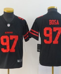 Youth NFL San Francisco 49ers #97 Nick Bosa Black Vapor Untouchable Limited Stitched Jersey