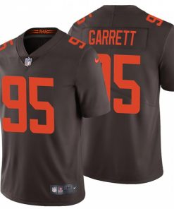 Men's Cleveland Browns #95 Myles Garrett New Brown Vapor Untouchable Limited Stitched Jersey
