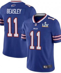 Men's Buffalo Bills #11 Cole Beasley Blue 2021 Super Bowl LV Stitched NFL Jersey