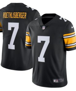 Men's Pittsburgh Steelers #7 Ben Roethlisberger Black Vapor Untouchable Limited Stitched NFL Jersey