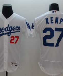 Men's Los Angeles Dodgers #27 Matthew Kemp White Flexbase  Stitched MLB Jersey