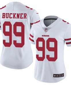 Women's NFL San Francisco 49ers #99 DeForest Buckner White Vapor Untouchable Limited Stitched Jersey£¨Run Small)