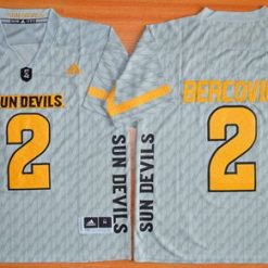 Sun Devils #2 Mike Bercovici New Grey Stitched NCAA Jersey