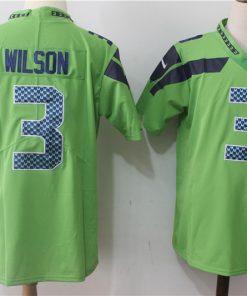 Men's Nike Seattle Seahawks #3 Russell Wilson Green Stitched NFL Vapor Untouchable Limited Jersey