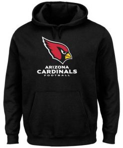 Men's Arizona Cardinals Black Critical Victory Pullover Hoodie