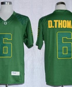 Ducks #6 De'Anthony Thomas Dark Green Limited Stitched NCAA Jersey
