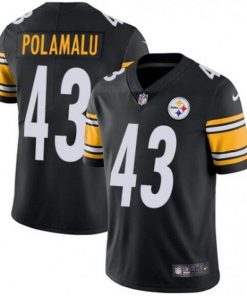 Men's Pittsburgh Steelers #43 Troy Polamalu Black Vapor Untouchable Limited Stitched NFL Jersey