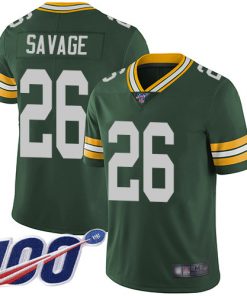 Men's Green Bay Packers #26 Darnell Savage 2019 Green 100th Season Vapor Untouchable Limited Stitched NFL Jersey.