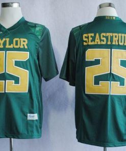 Bears #25 Lache Seastrunk Green Stitched NCAA Jersey