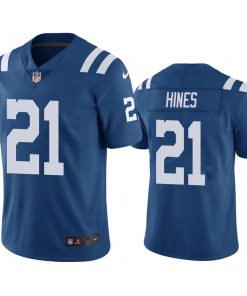 Men's Indianapolis Colts #21 Nyheim Hines Blue Vapor Untouchable Limited Stitched NFL Jersey