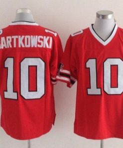 Mitchell And Ness Falcons #10 Steve Bartkowski Red Throwback Stitched NFL Jersey