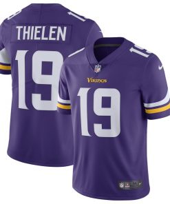 Men's Minnesota Vikings #19 Adam Thielen Purple Vapor Untouchable Limited Stitched NFL Jersey