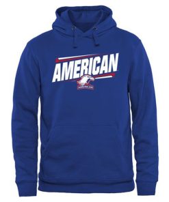 American Eagles Double Bar Pullover Hoodie Royal