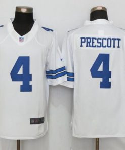 Nike Cowboys #4 Dak Prescott White Men's Stitched NFL Limited Jersey