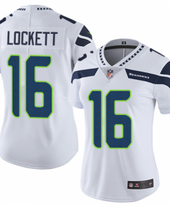 Women's Seattle Seahawks #16 Tyler Lockett White Untouchable Limited Stitched NFL Jersey