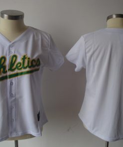 Athletics Blank White Women's Fashion Stitched MLB Jersey