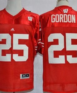 Badgers #25 Melvin Gordon III Red Big Ten Stitched NCAA Jersey